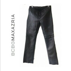 BCBG Maxazria 💯 % Leather Pants Size 4